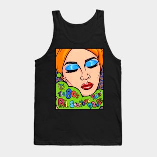 80s Comic Girl Tank Top